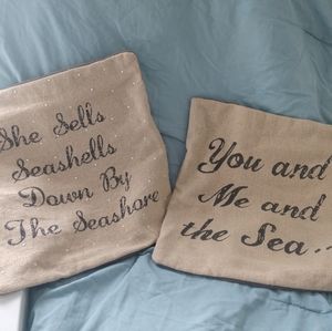 Throw pillow covers (pair)